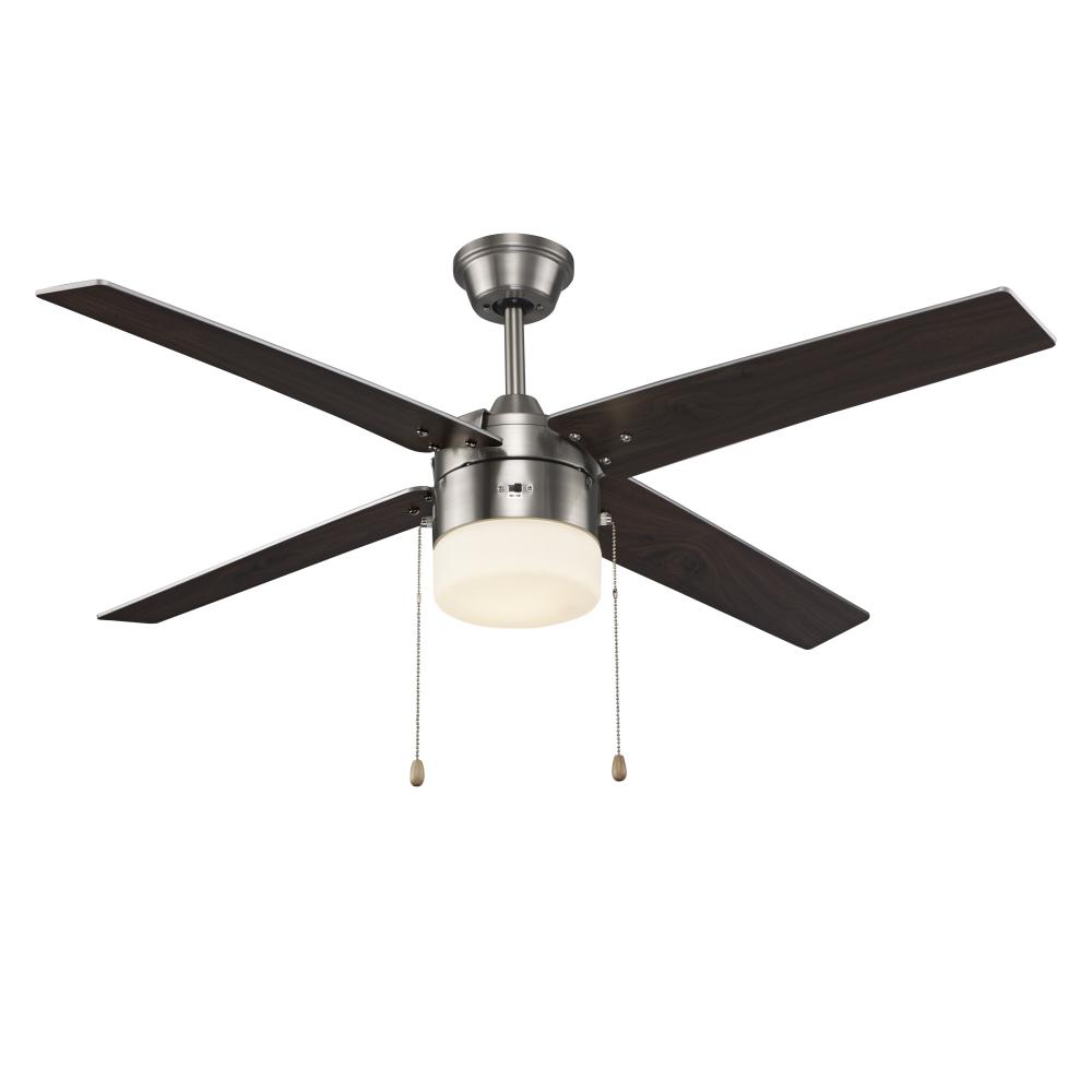 48" LED FAN-4 BLADES-BN-1/2" ROD